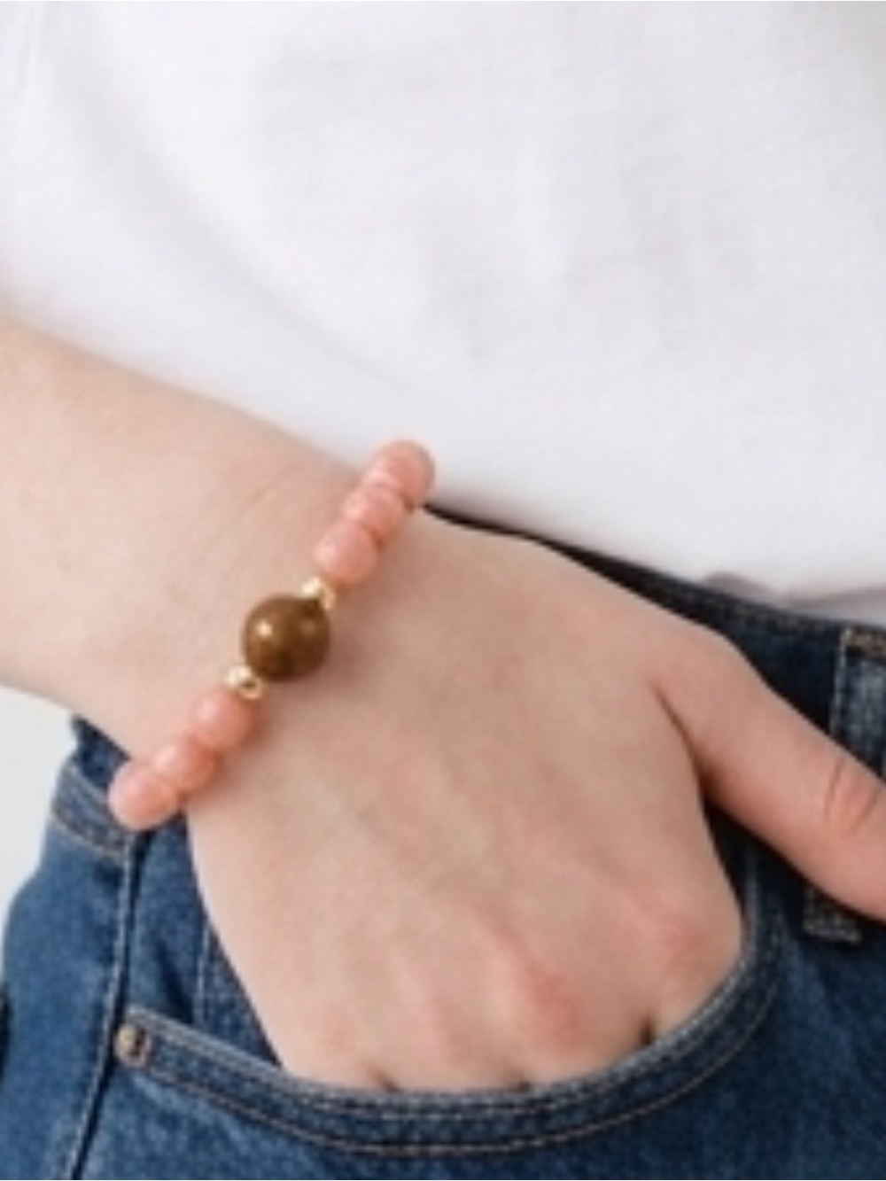 Bohdi bead stretch bracelet
